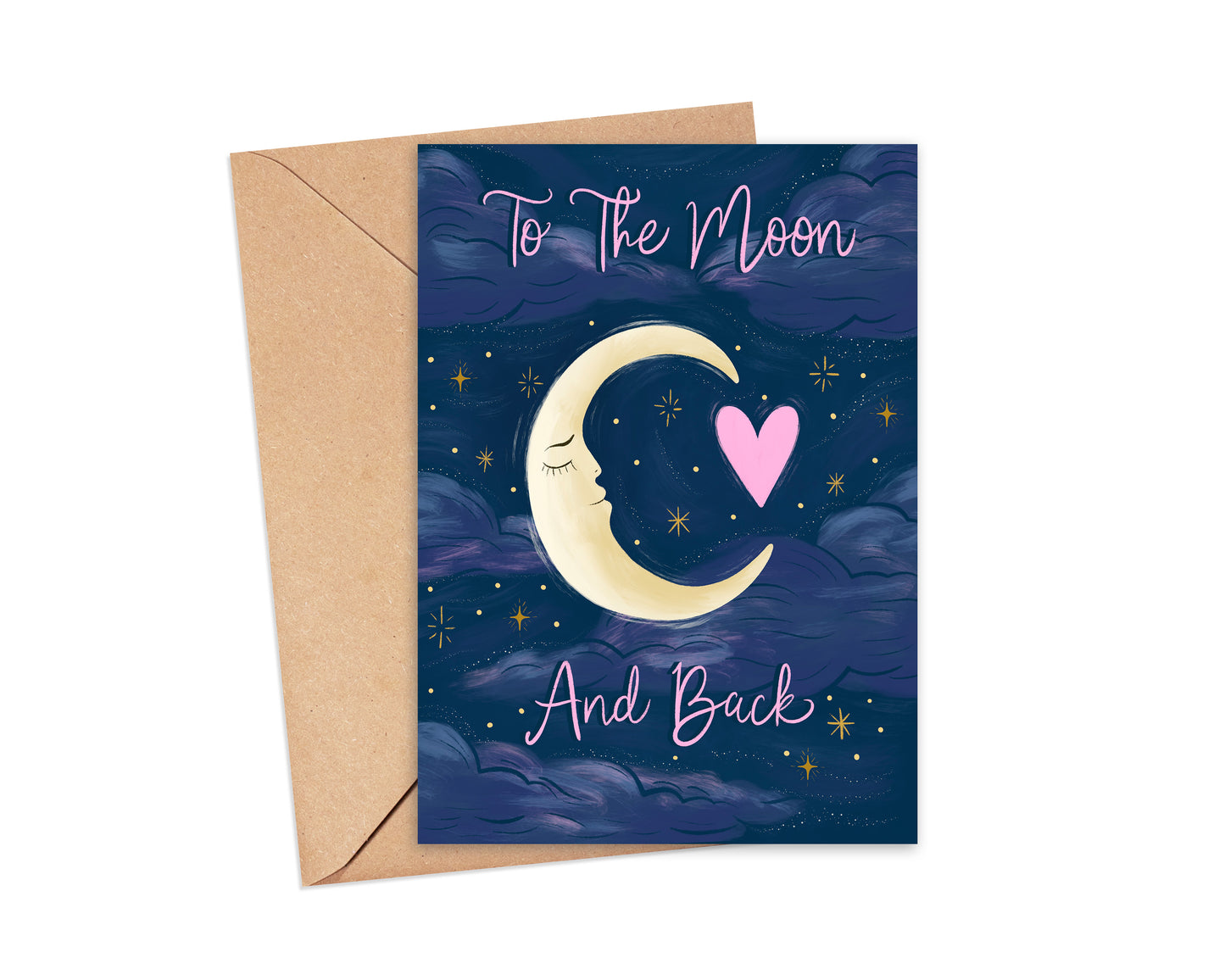 To The Moon And Back Greeting Card
