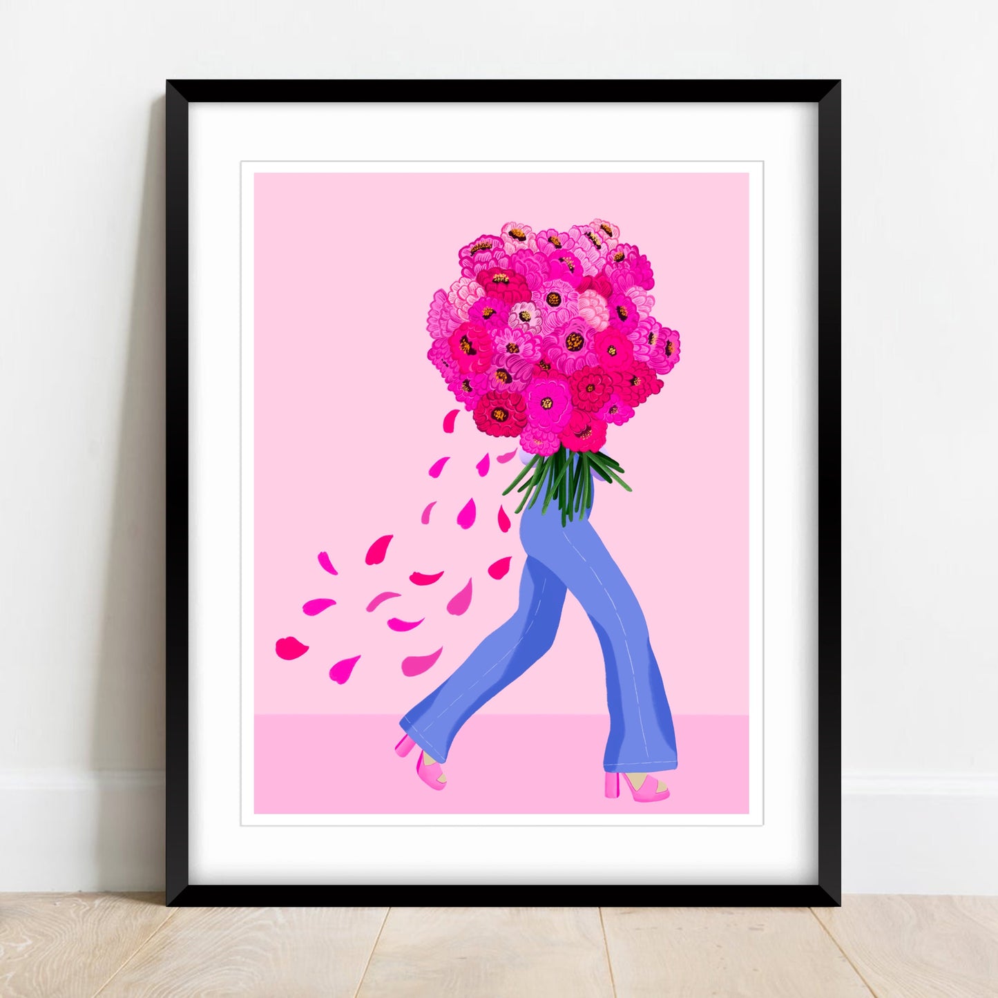 Flowers For My Fave Wall Art Print