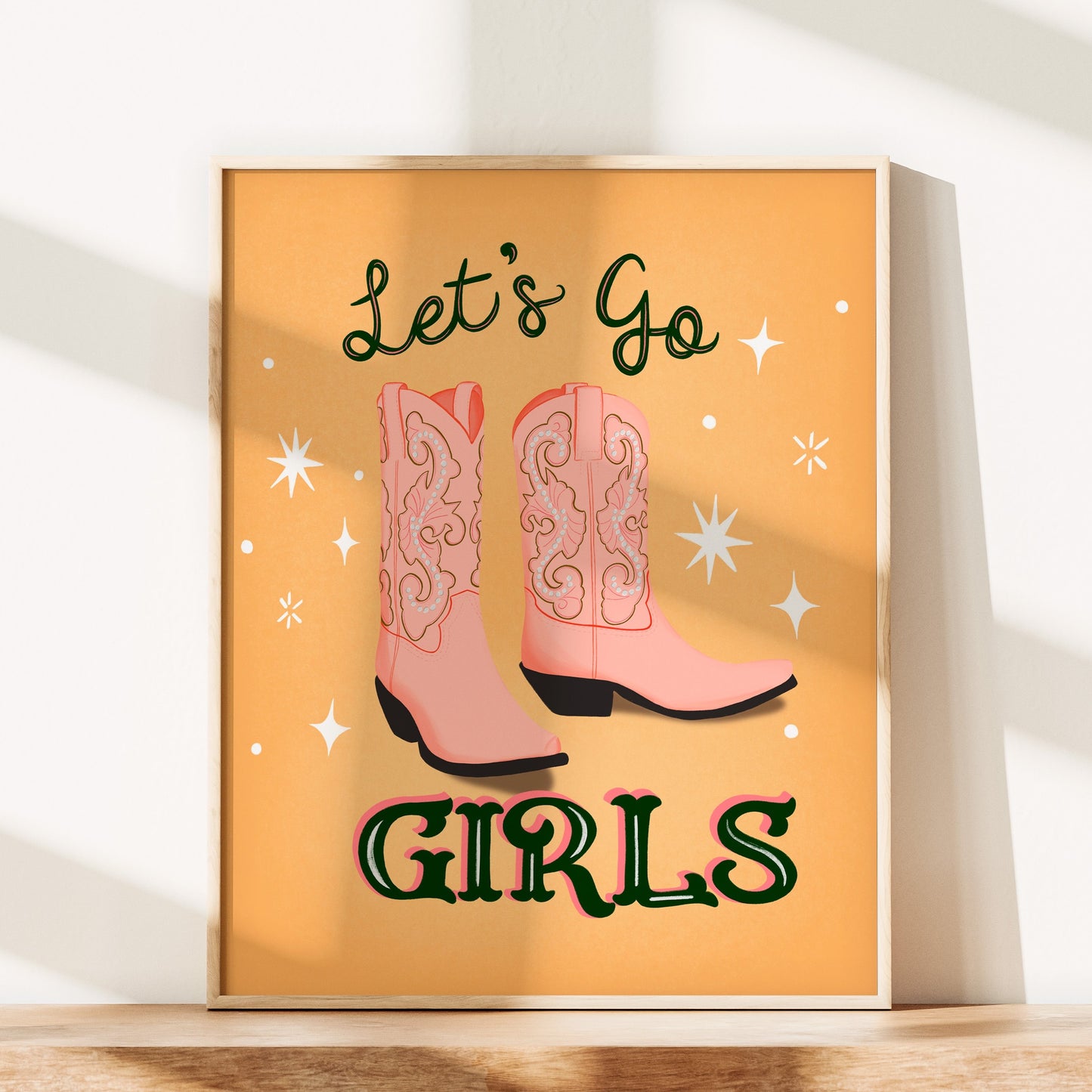 Let's Go Girls Wall Art Print