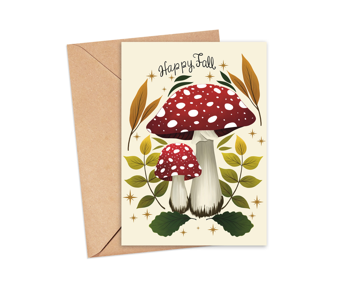 Fall Mushrooms Greeting Card