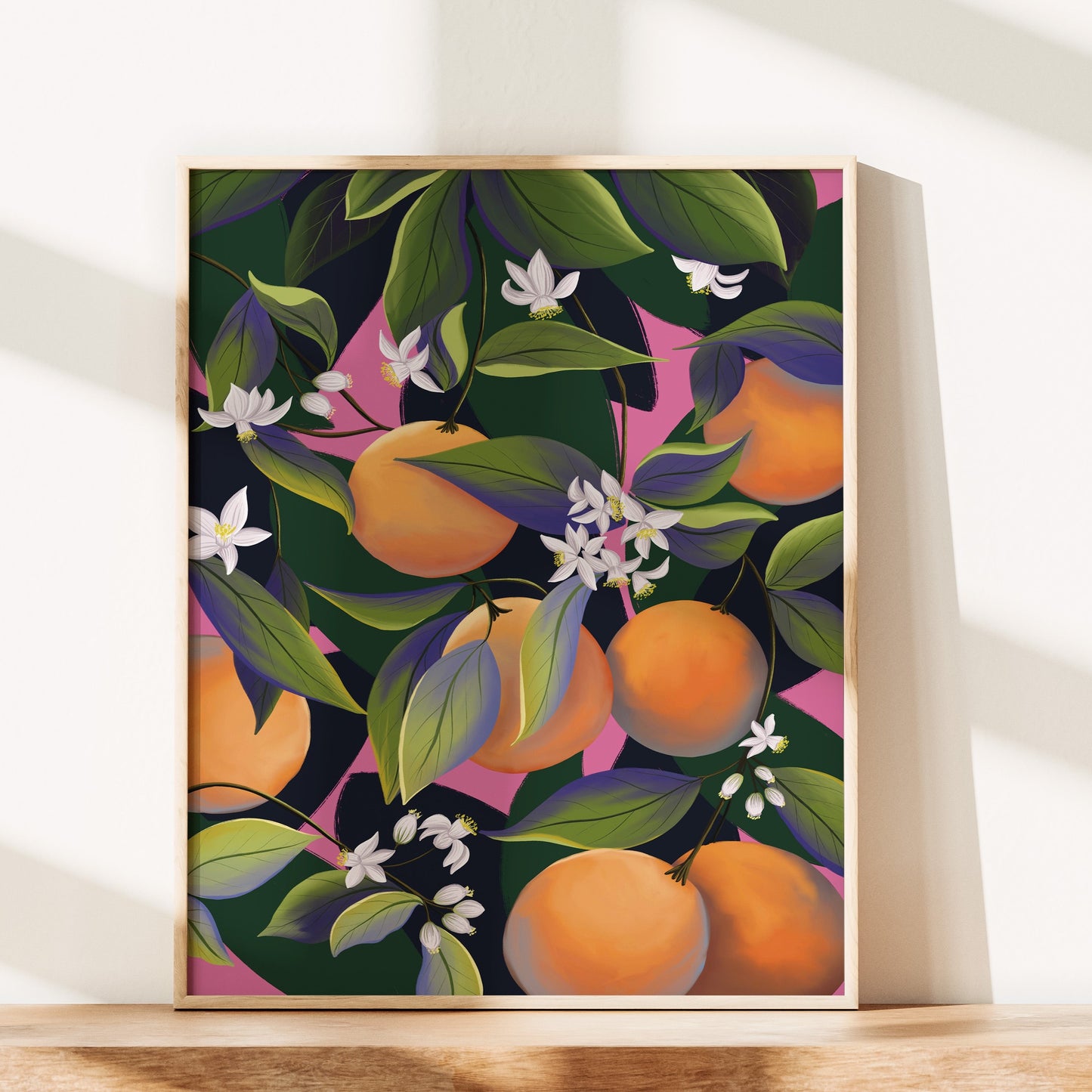 Orange Blossoms Wall Art Print