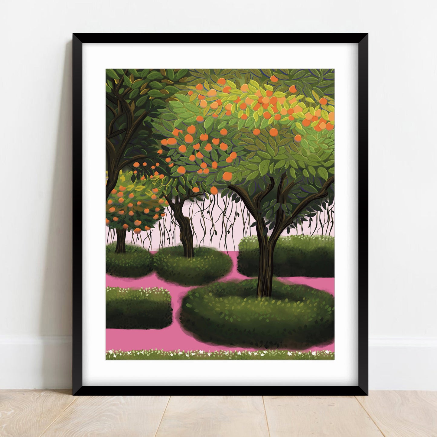 Orange Trees Wall Art Print