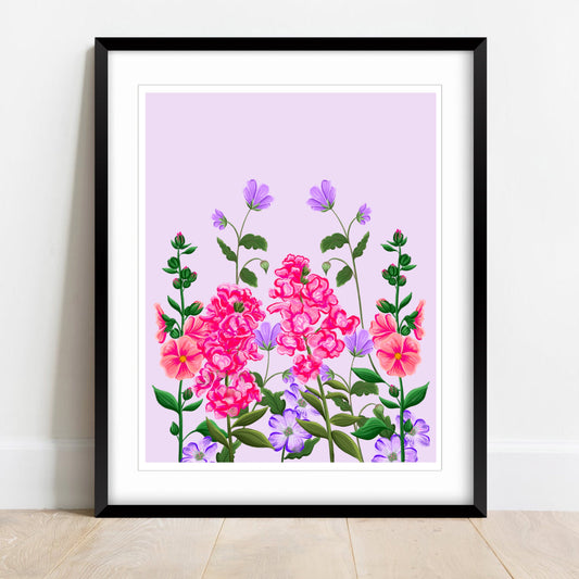 Spring Wildflowers Wall Art Print