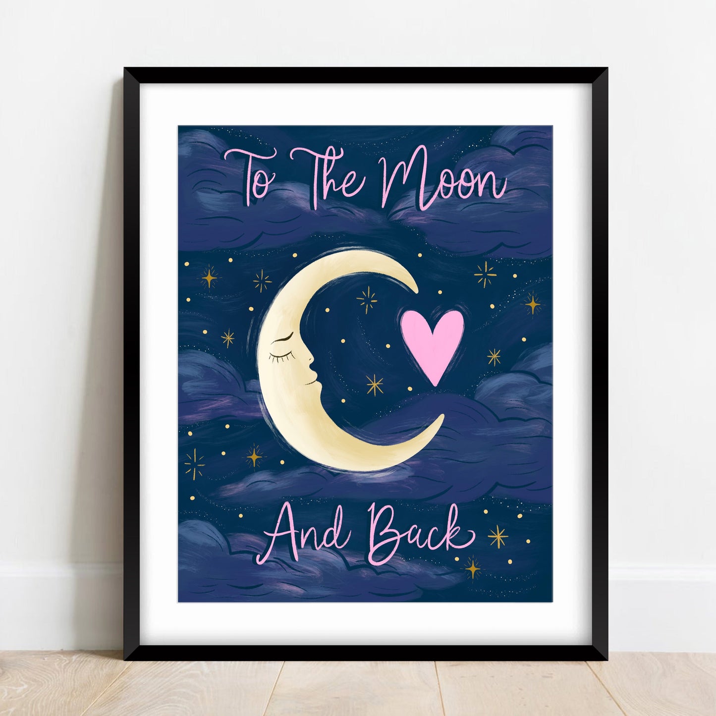 To The Moon And Back Wall Art Print