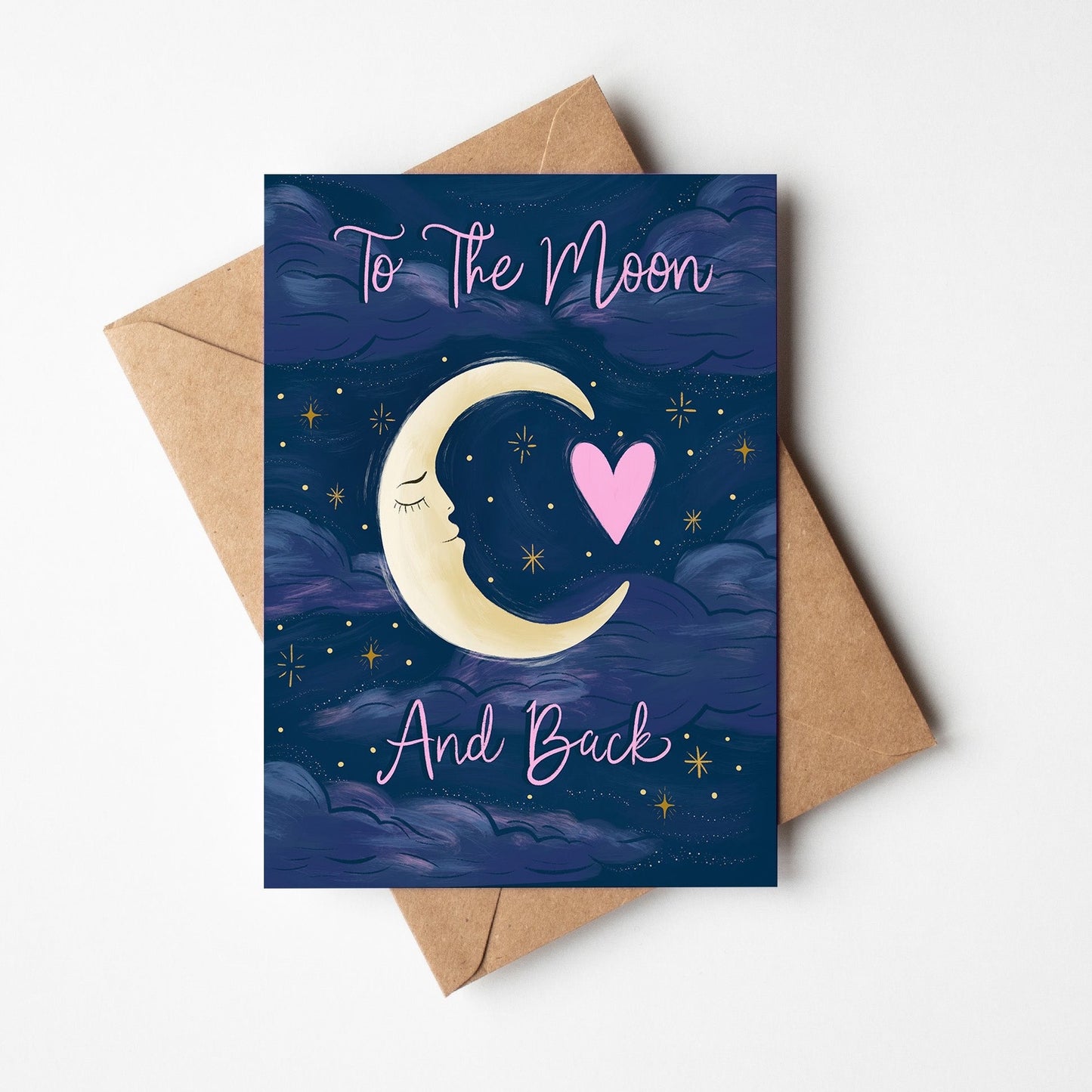 To The Moon And Back Greeting Card