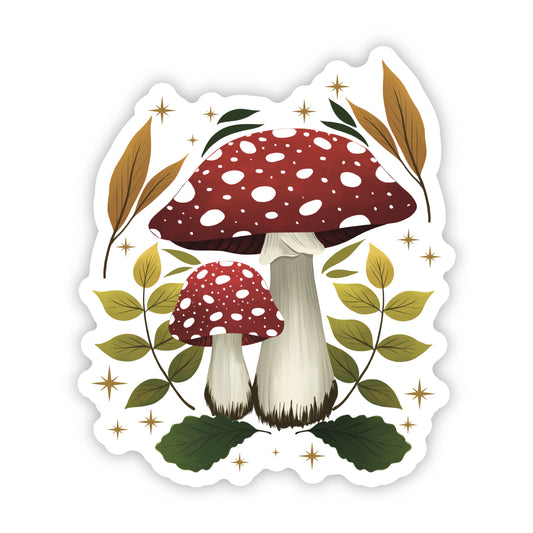 Fall Mushrooms Sticker